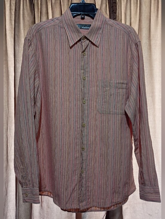 Missoni Other - Missoni Men's Striped Long-Sleeve Button-Up Shirt